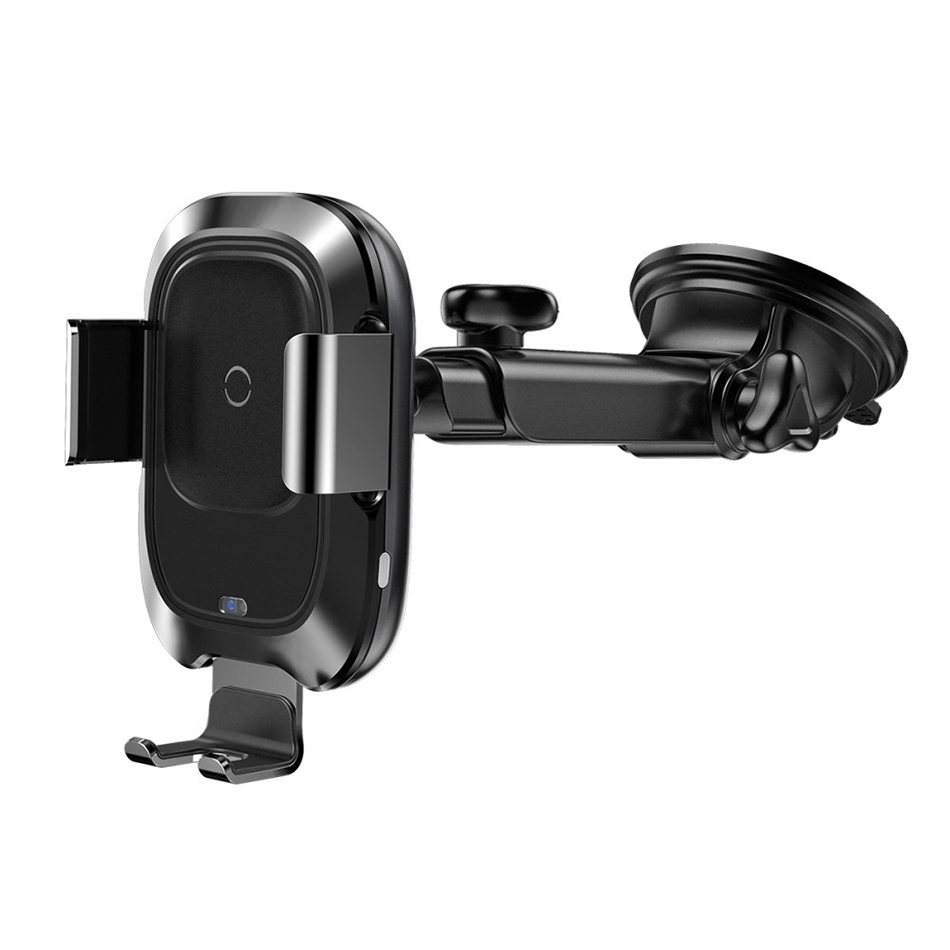 Baseus Fast Wireless Charger Suction Car Mount / IR Sensor Clamp